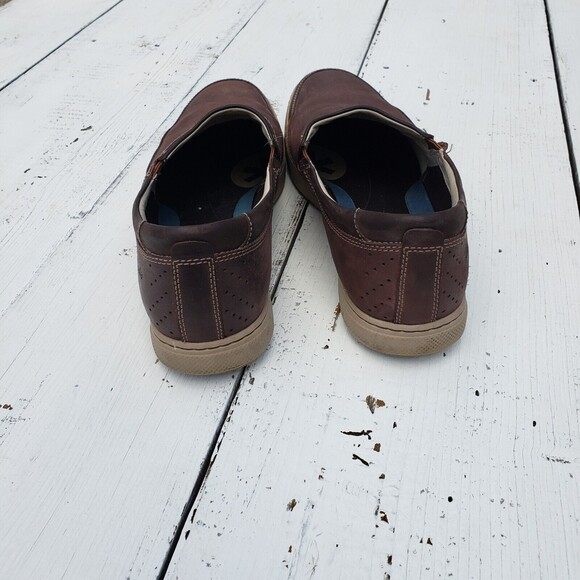 Clarks Bradley Step Plus Men's Loafers 13 Brown Leather Slip On Loafer EXCELLENT - Picture 5 of 5